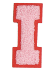 Iron-On Patch - Light Pink with Bright Pink Border (Letters)