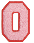Iron-On Patch - Light Pink with Bright Pink Border (Letters)
