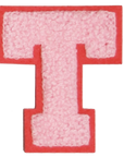 Iron-On Patch - Light Pink with Bright Pink Border (Letters)