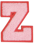 Iron-On Patch - Light Pink with Bright Pink Border (Letters)