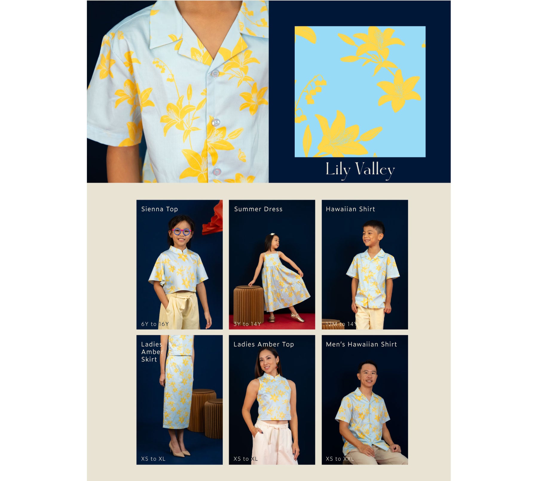 Floral shirts and dresses