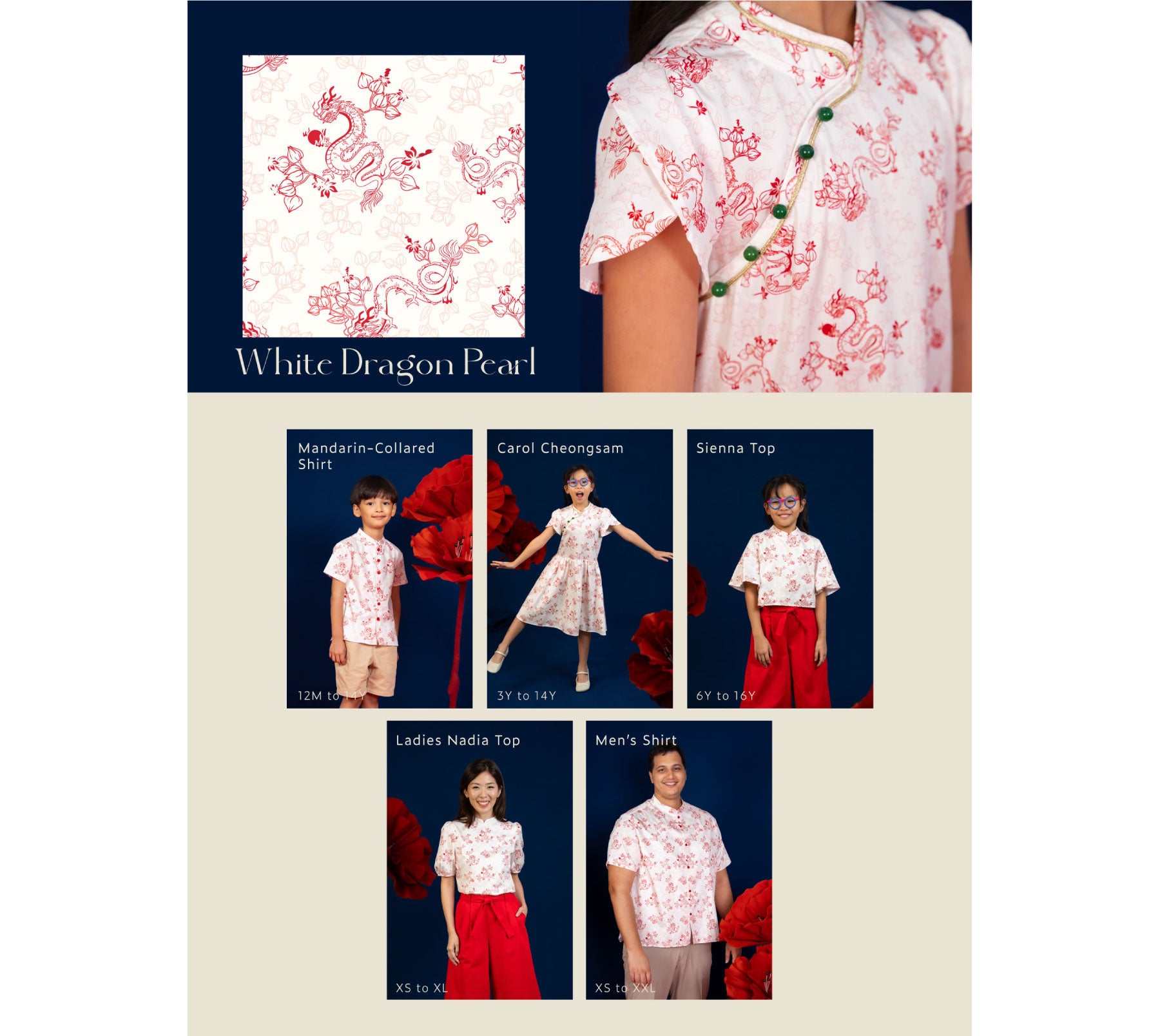 White Dragon Pearl Lookbook - Clothing Collection
