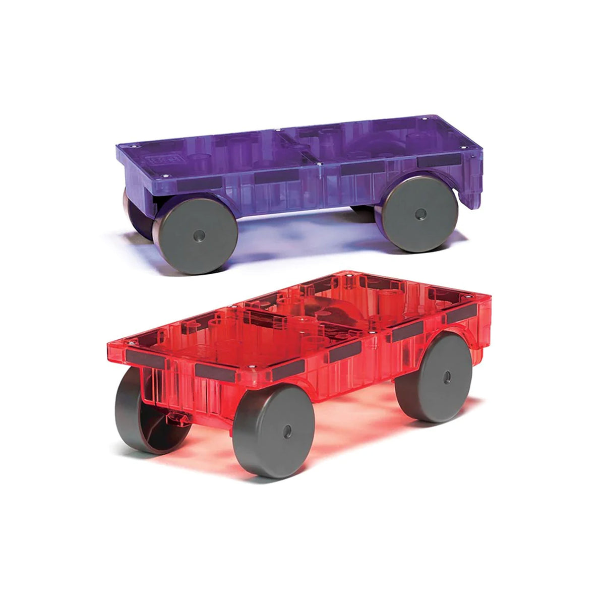 Magna-Tiles Cars 2-Piece Expansion Pack - Purple &amp; Red | The Elly Store
