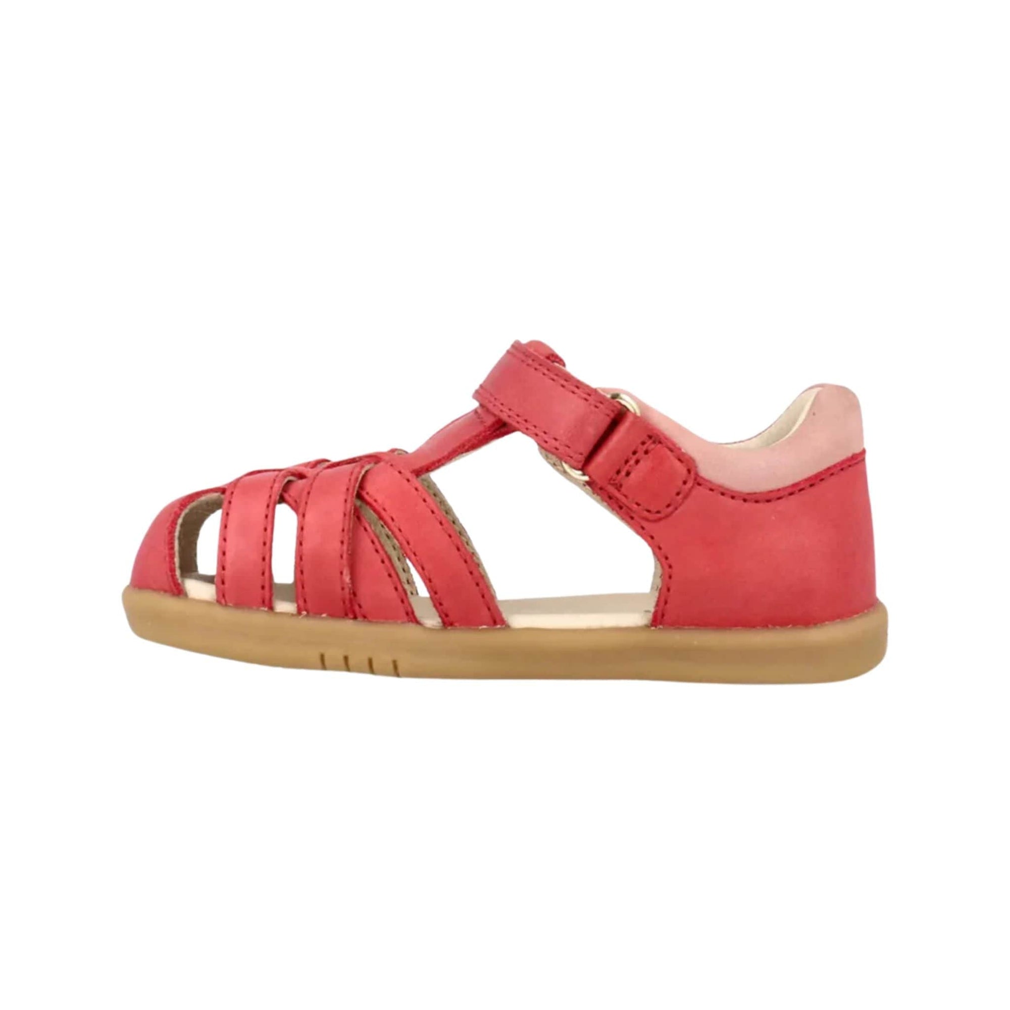 Bobux Mineral Red &amp; Rose Cross Jump Sandals i-Walk