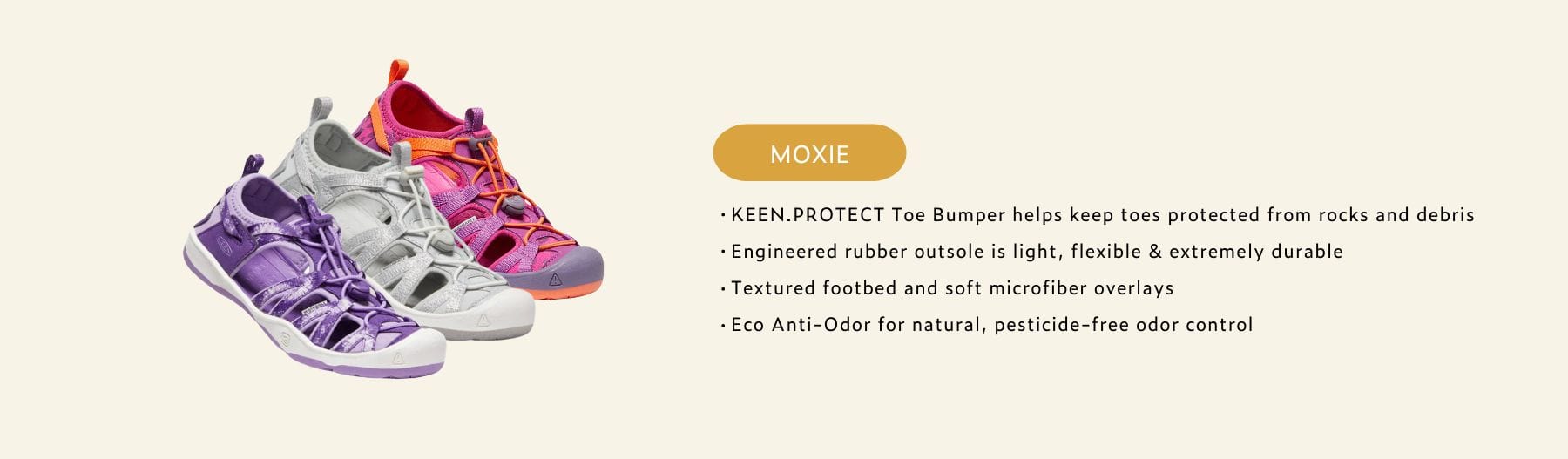 KEEN.PROTECT toe bumper, durable outsole.