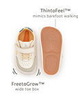 Outline Sneakers Tapioca Ivory Suede Blue Tang