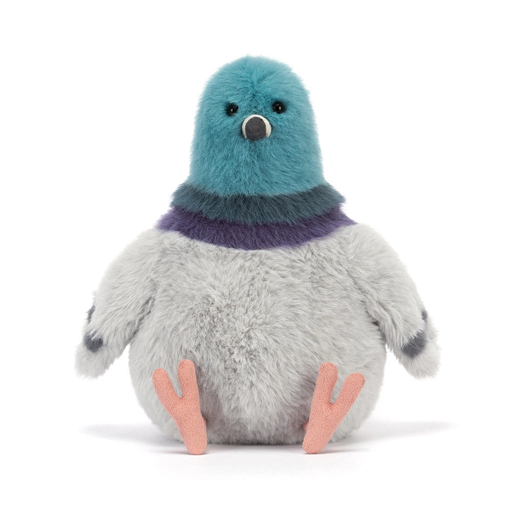 Jellycat Strutton Pigeon Green Grey front