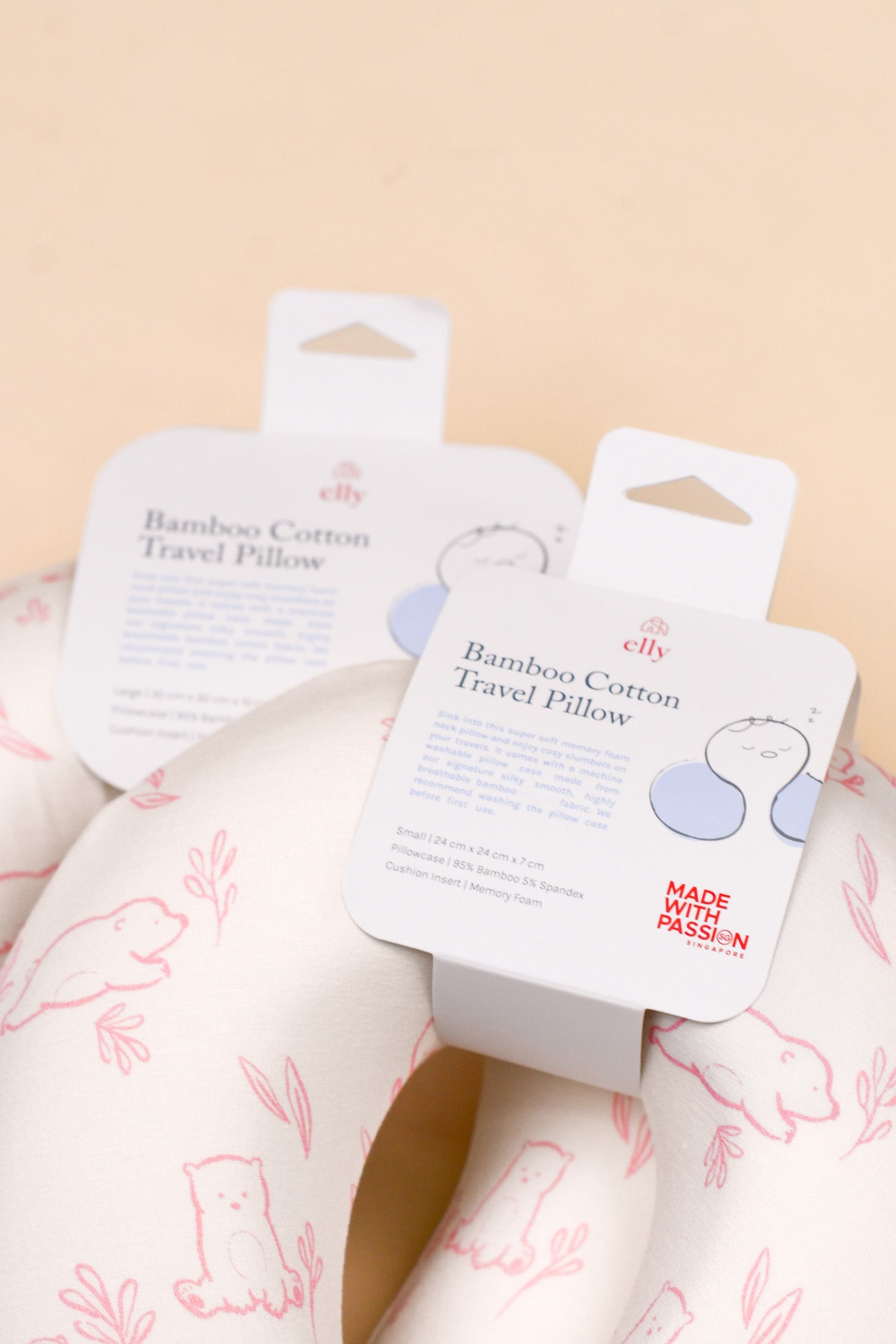 Snuggle Neck Pillow - Pink Beary Best