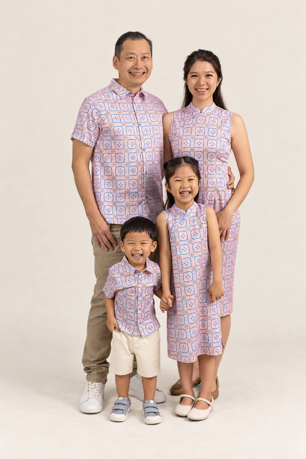 Men's Shirt - Pink Tiles