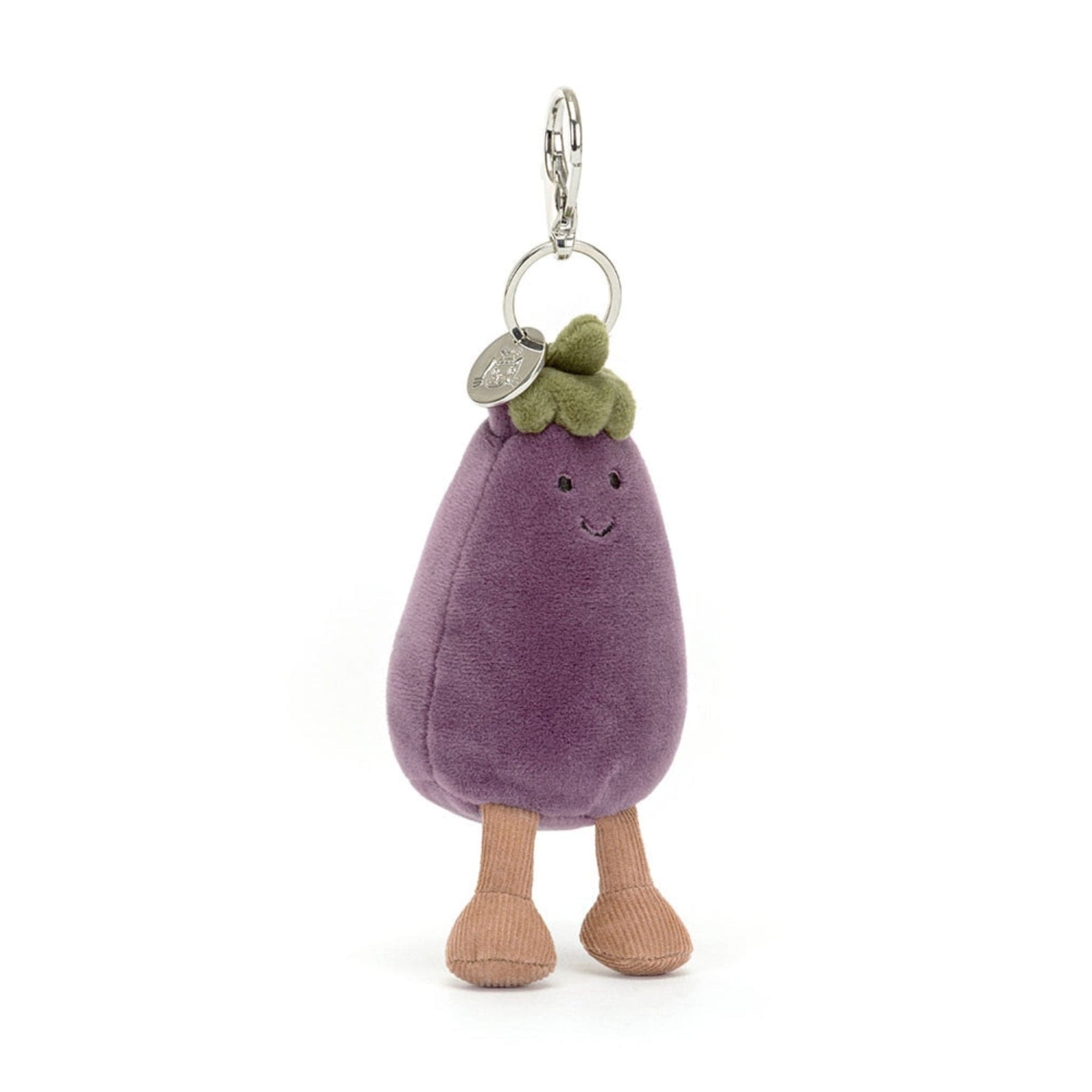 Jellycat | Vivacious Vegetable Aubergine Bag Charm | The Elly Store