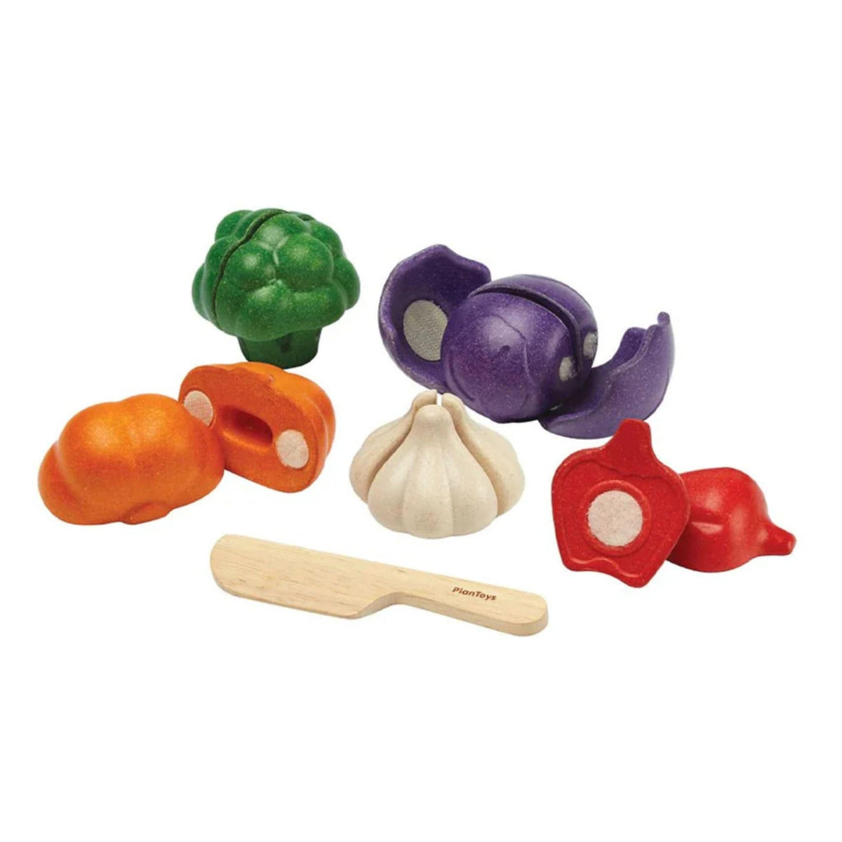 Plan Toys 5 Colours Veggie Set | The Elly Store 