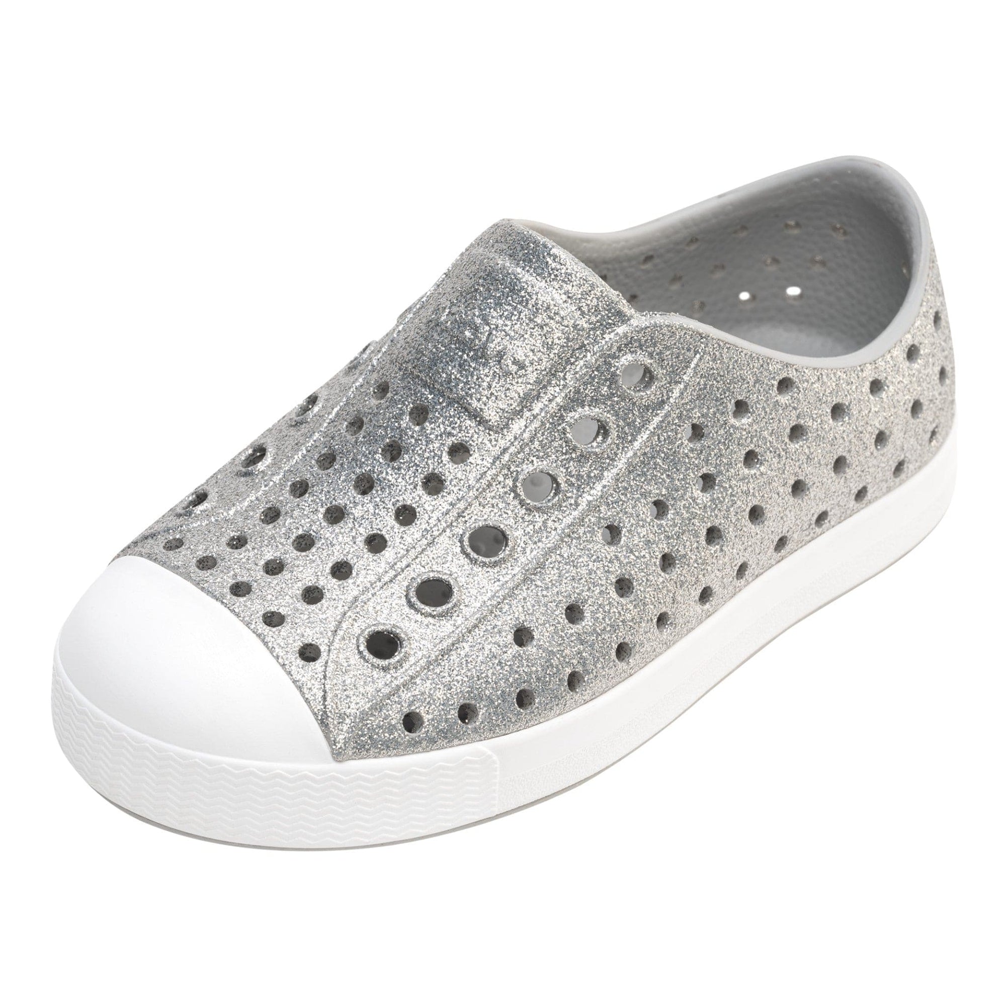 Native Jefferson Platinum Bling / Shell White | The Elly Store 