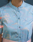 Ladies Sasha Dress - Blue Cranes