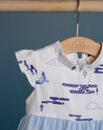 Flora Dress - Porcelain Clouds