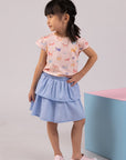 Camry Skirt - Chambray Blue