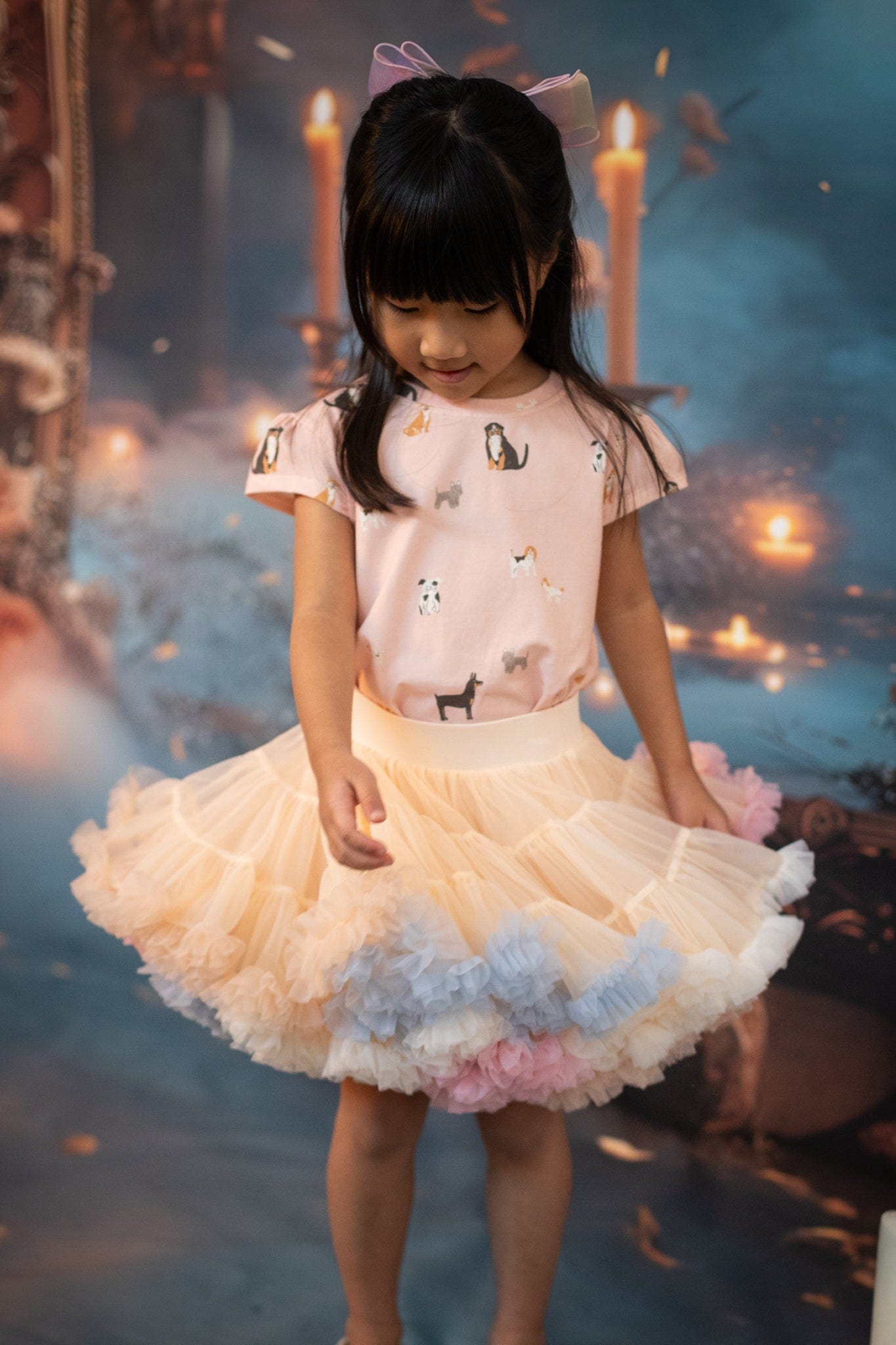 Cora Skirt - Rainbow Peach | The Elly Store 