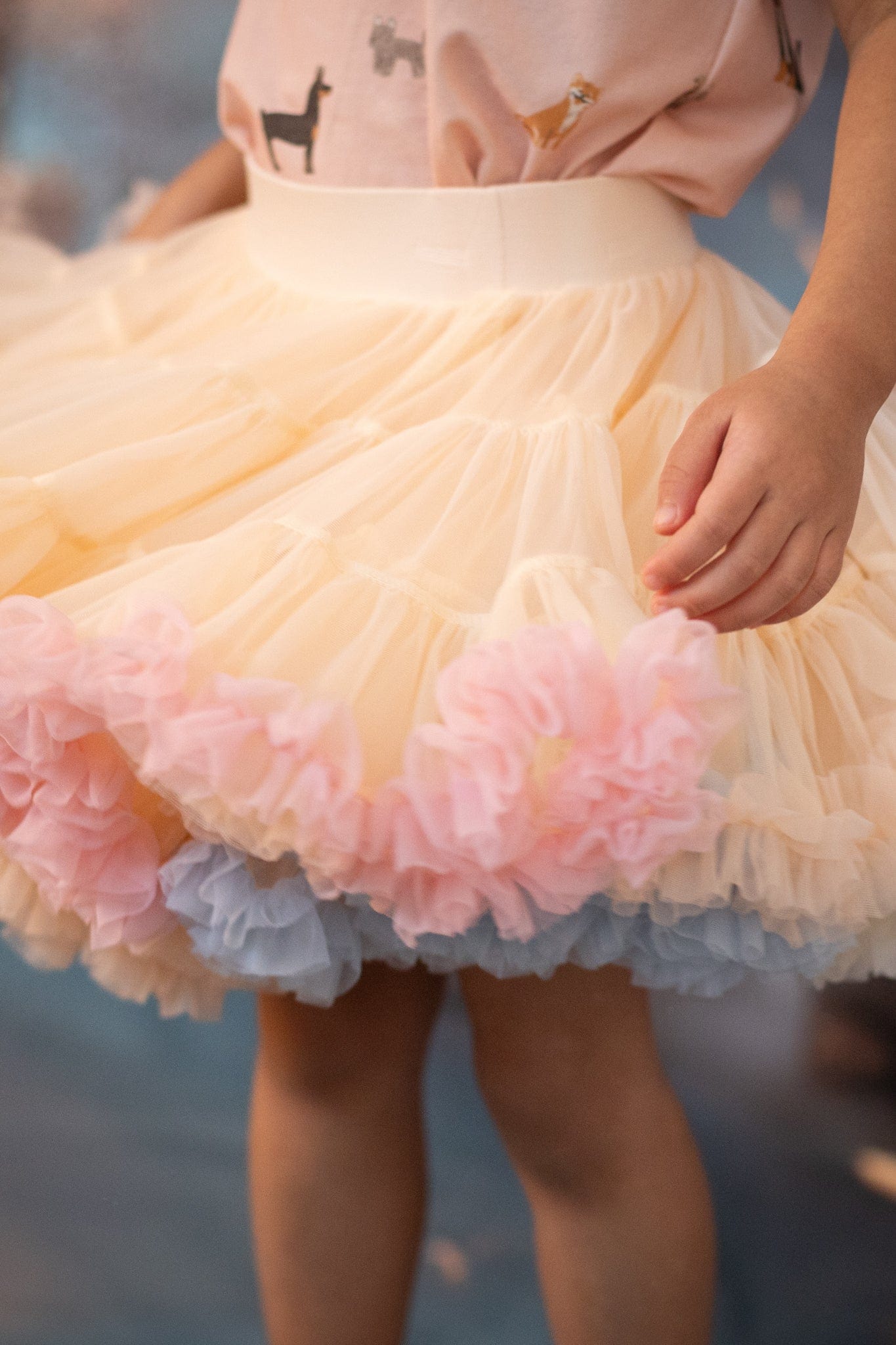 Cora Skirt - Rainbow Peach | The Elly Store 