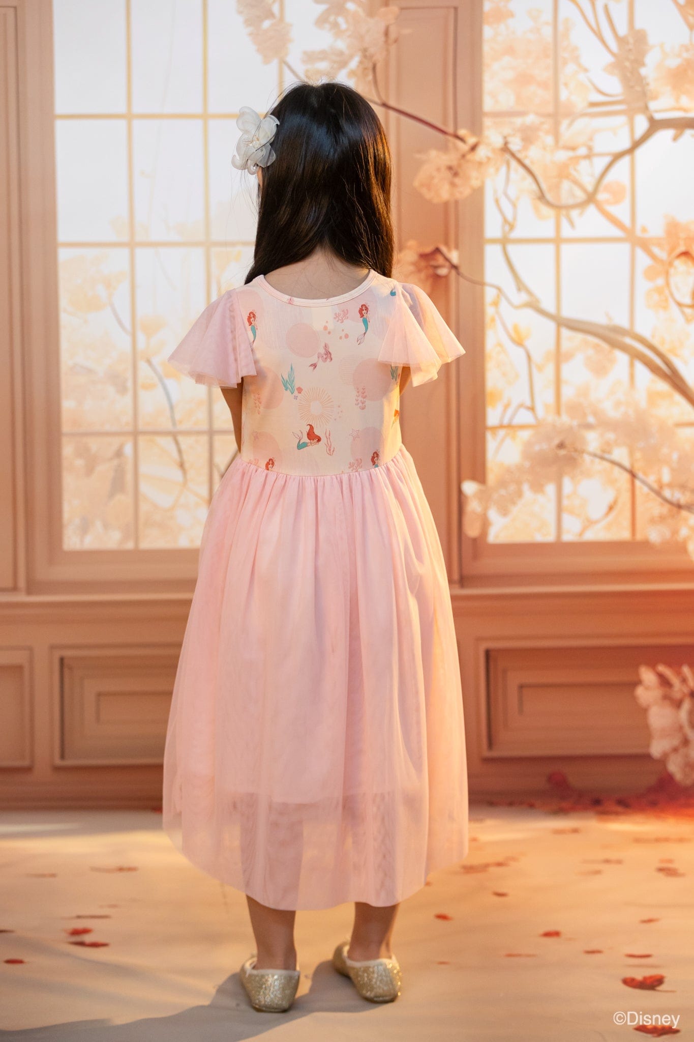 Kayla Dress - Pink Coral Ariel | The Elly Store 