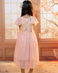 Kayla Dress - Pink Coral Ariel | The Elly Store 
