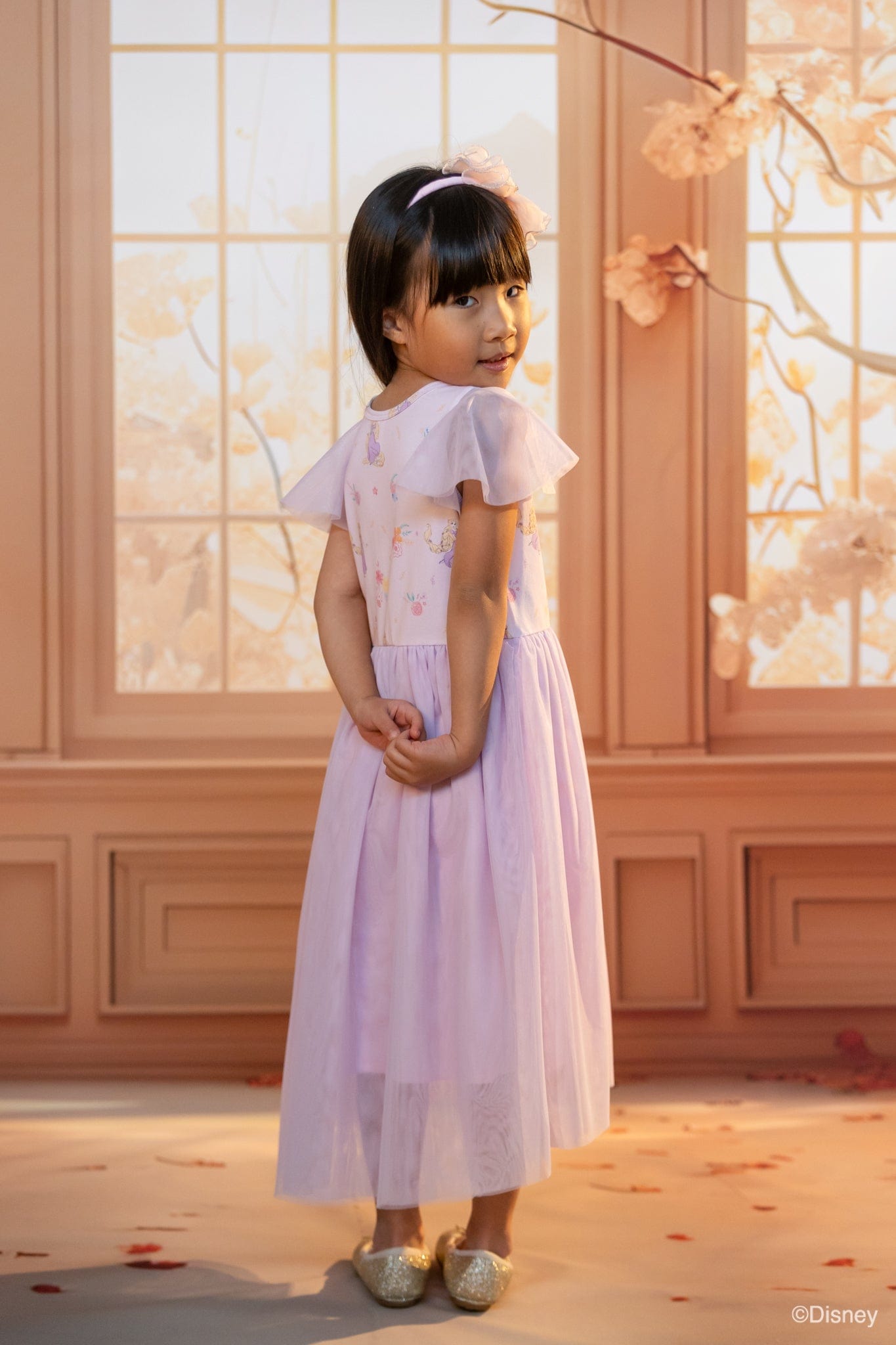 Kayla Dress - Lilac Floral Rapunzel | The Elly Store 