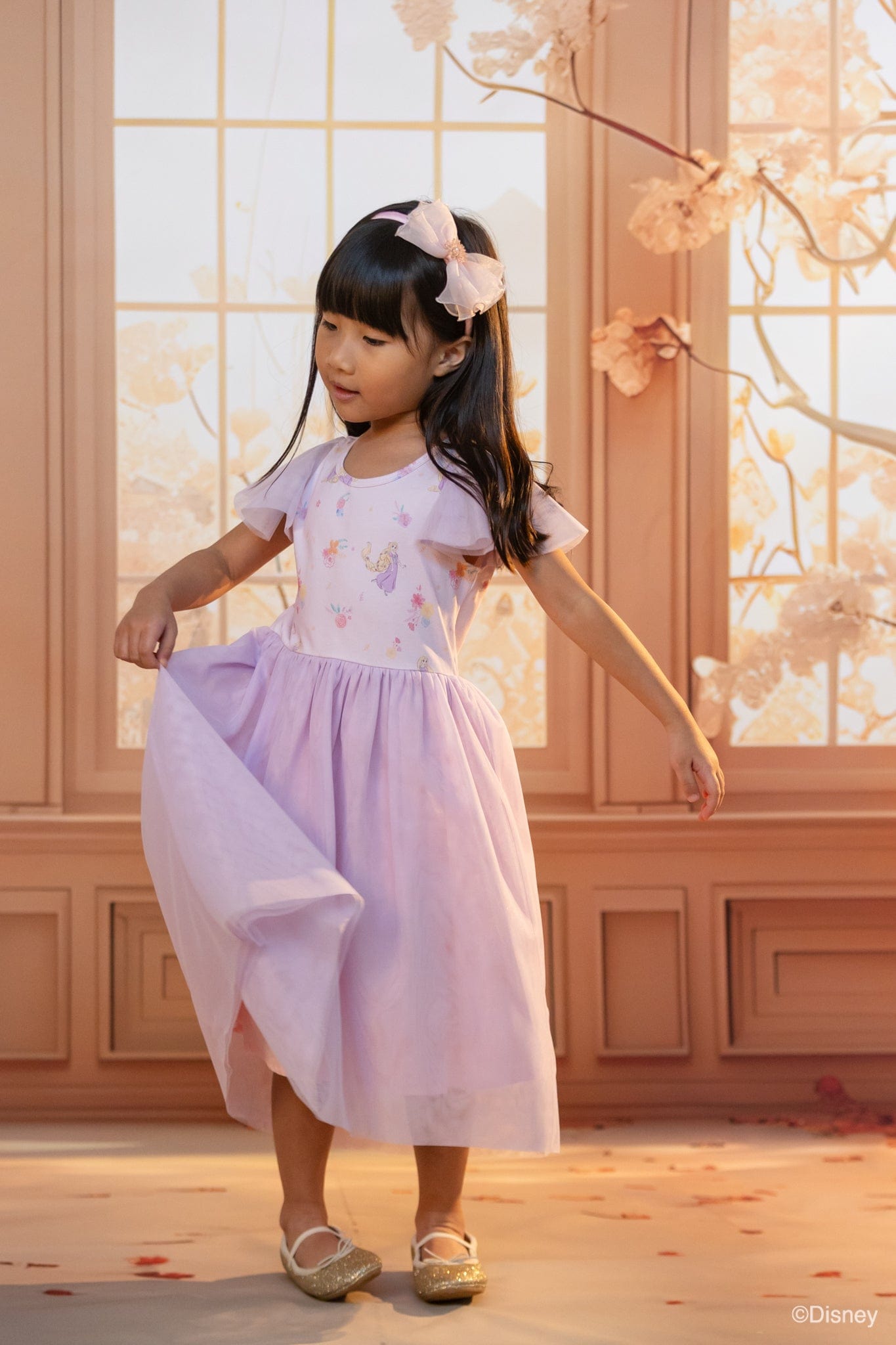Kayla Dress - Lilac Floral Rapunzel | The Elly Store 