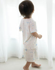 Short-Sleeve Pyjamas Set - Colourful Sea Creatures | The Elly Stor