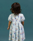 Scarlett Dress - Turquoise Vases