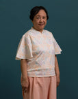 Amanda Top - Cream Floral Bamboo