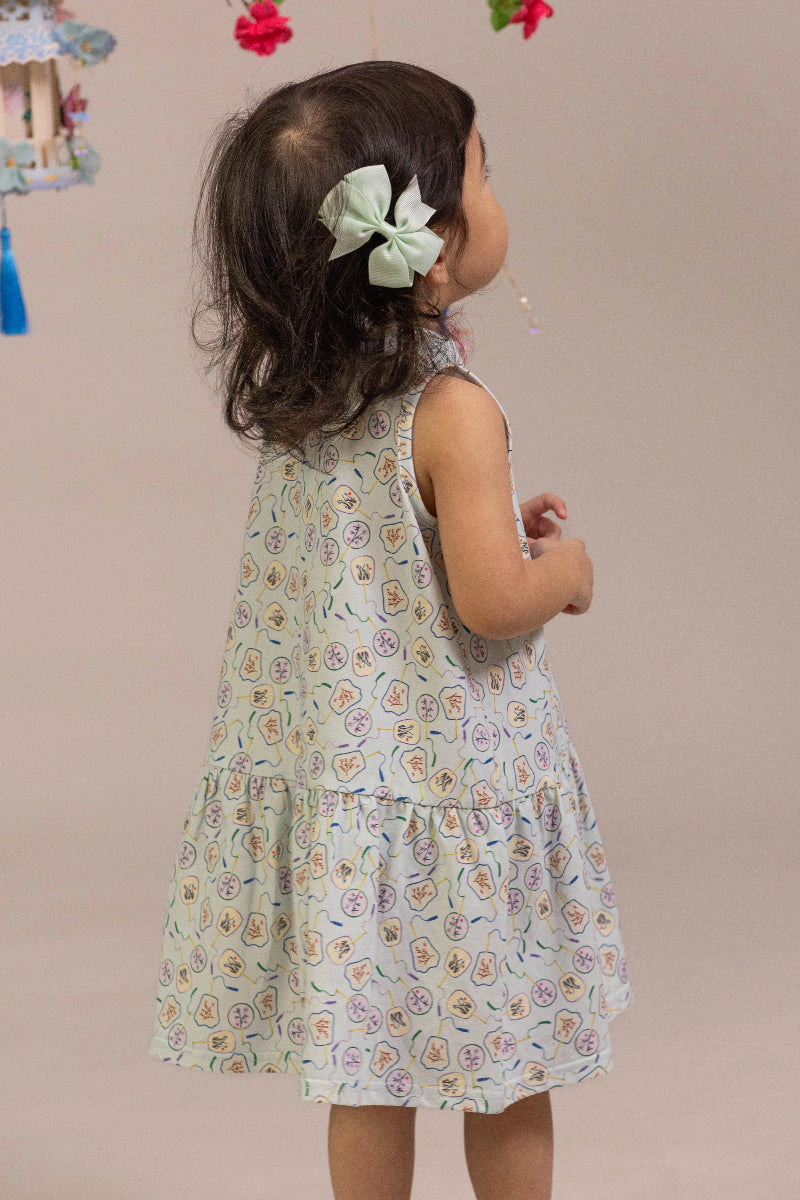 Naomi Cheongsam - Blue Fans
