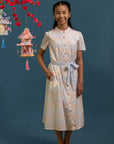 Sasha Dress - Cream Floral Bamboo