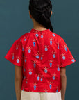 Amanda Top - Red Vases