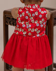 Luna Tulle Onesie - Red Fans