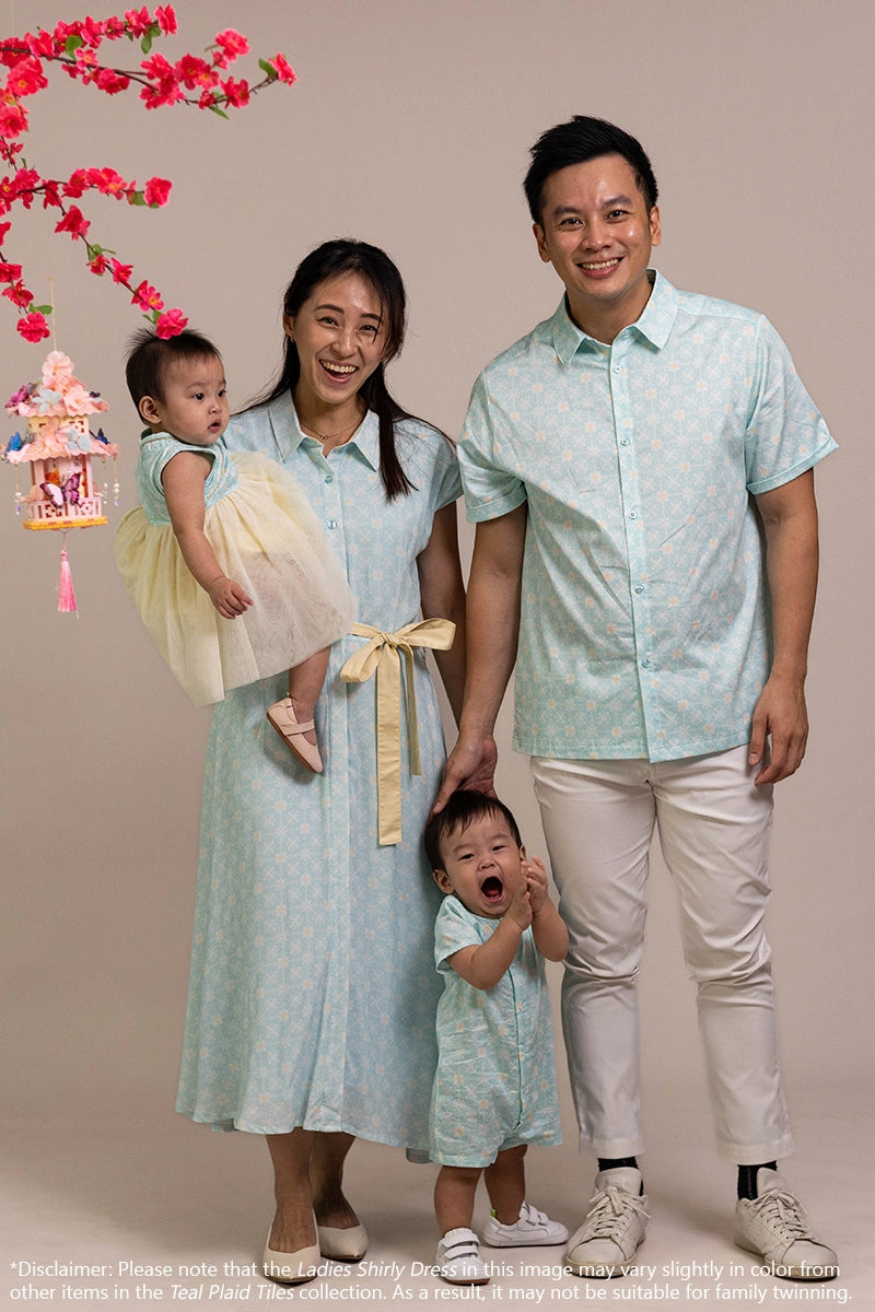 Teal Plaid Tiles | Elly CNY 2026