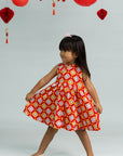Flare Cheongsam - Red Lucky Coins