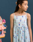 Summer Dress - Turquoise Vases