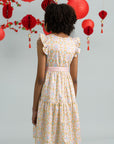Blair Dress - Cream Lucky Coins