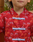 Tang Shirt - Red Lucky Bonsai