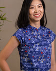 Ladies Alana Top - Navy Lucky Bonsai