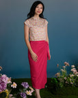 Ladies Alana Top - Zodiac Leaves