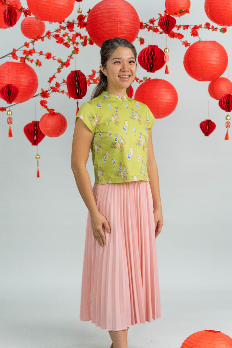 Ladies Pleated Skirt - Pink