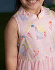 Wren Cheongsam - Pink Forest Elsa