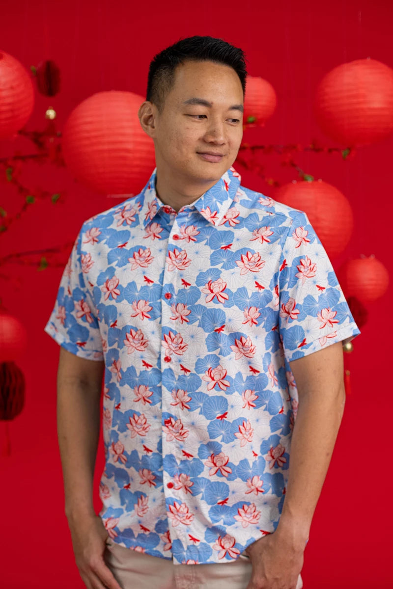 Men's Shirt - Blue Lotus