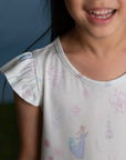 Girls' Flutter Nightgown - Blue Floral Elsa