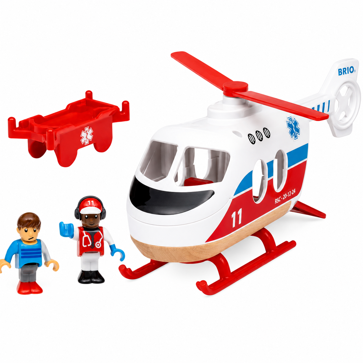 Rescue Helicopter and people