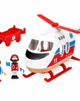 Rescue Helicopter and people