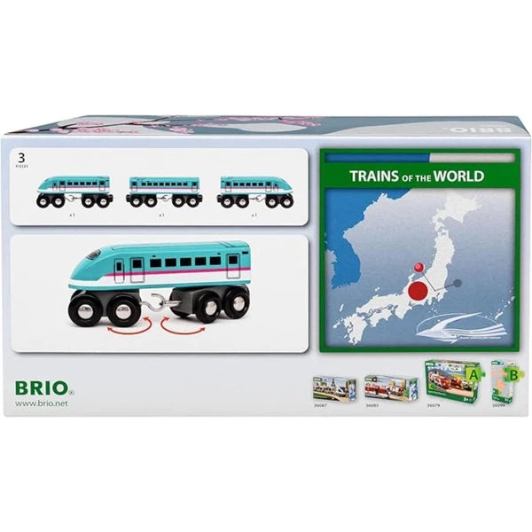 Shinkansen Hayabusa (Trains of the World box back