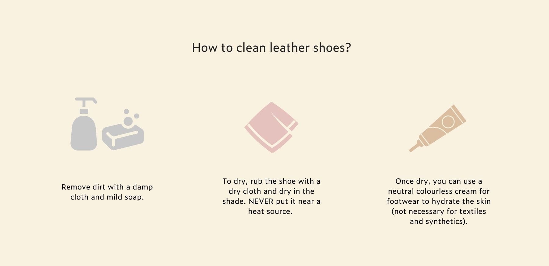 How to clean leather shoes.