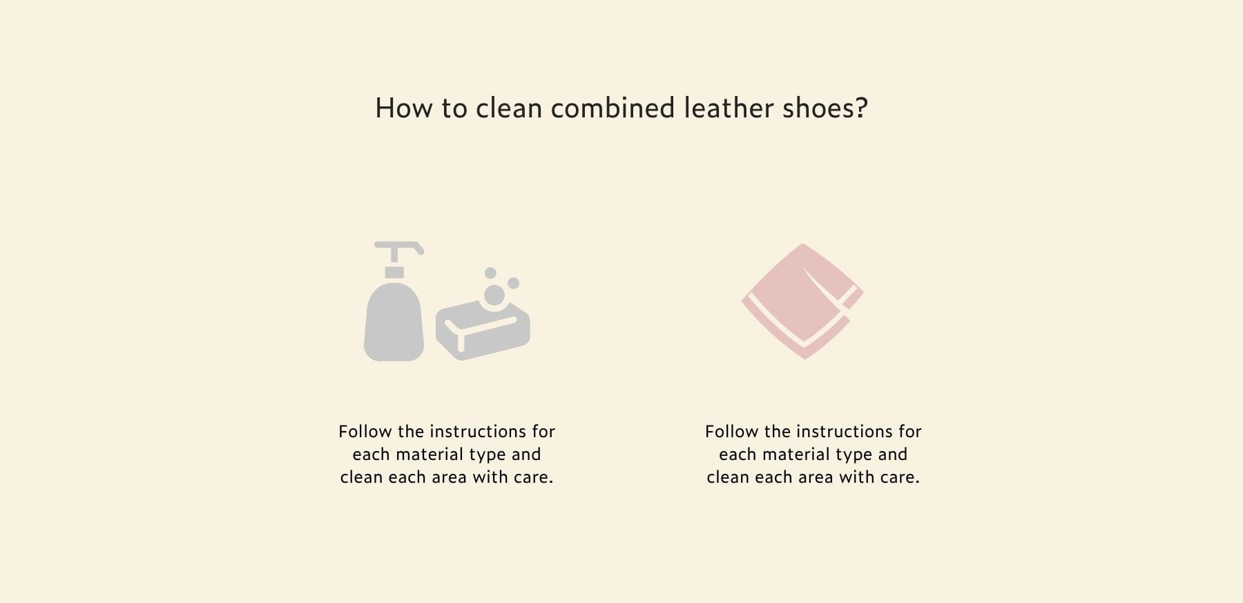 How to clean combined leather shoes.