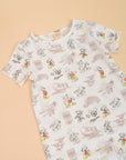 Short-sleeve Romper - Sketch Mickey