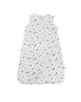 Sleeping Bag - White Floral Bunny